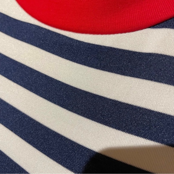 SHEIN Y2K Bodycon Scoopneck Mini
Dress Stripped Navy Red White Size M6 - Picture 5 of 7